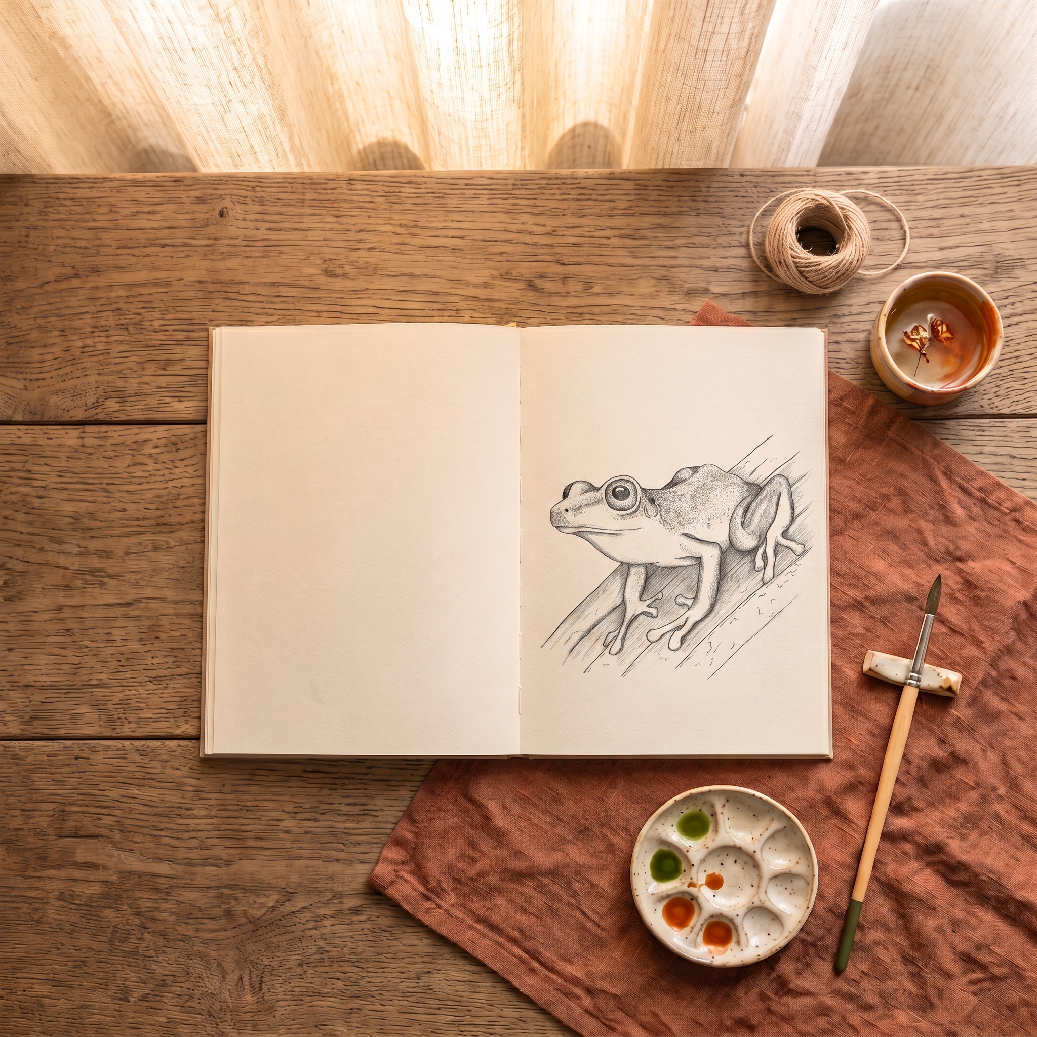 Boceto en acuarela